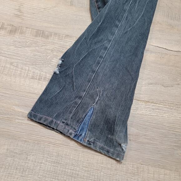 Ed Hardy Christian Audigier VTG 2007 Tiger Embroidered Baggy Jean Size 38x32 Y2K - Picture 14 of 16